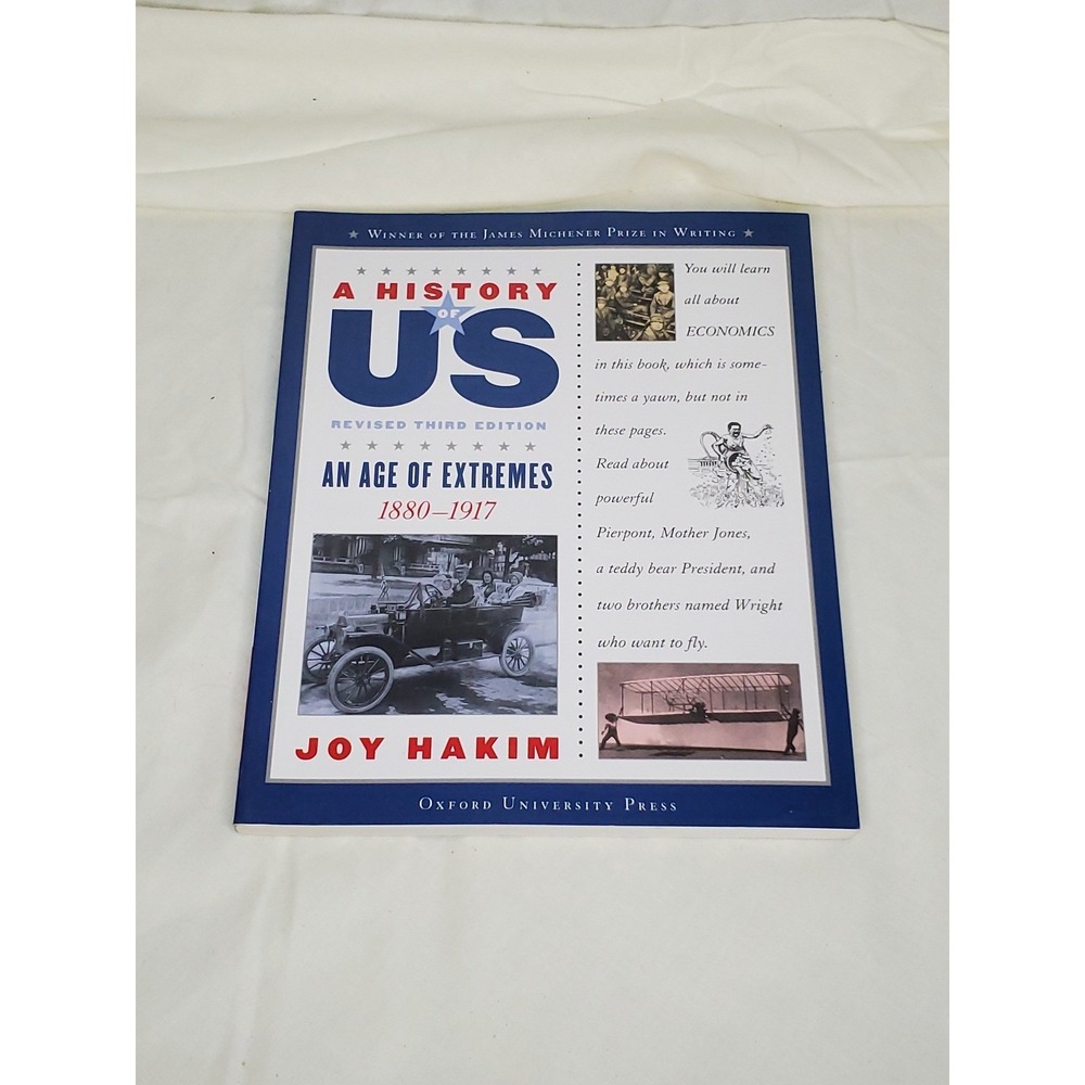 A History of US Book 8 An Age of Extremes 1880-1917 Joy Hakim Oxford Paperback